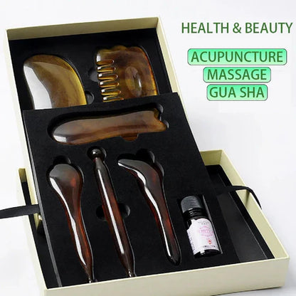 Gua Sha Massage-Set 7-teilig Komplett