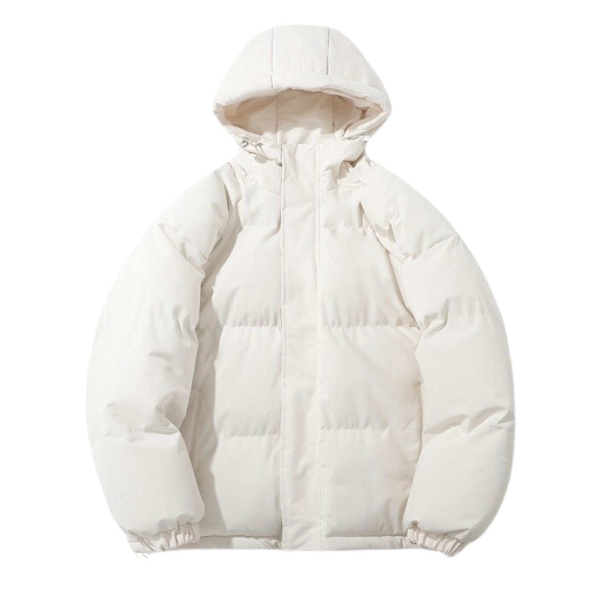 Unisex-Wintermantel mit Baumwollfutter und abnehmbarer Kapuze