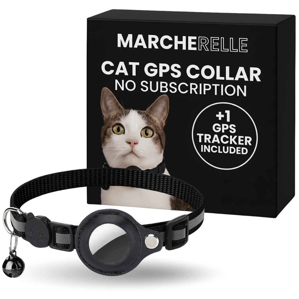 Macherelle™ – GPS-Katzenhalsband ohne Abonnement | Kompatibel mit iOS & Android