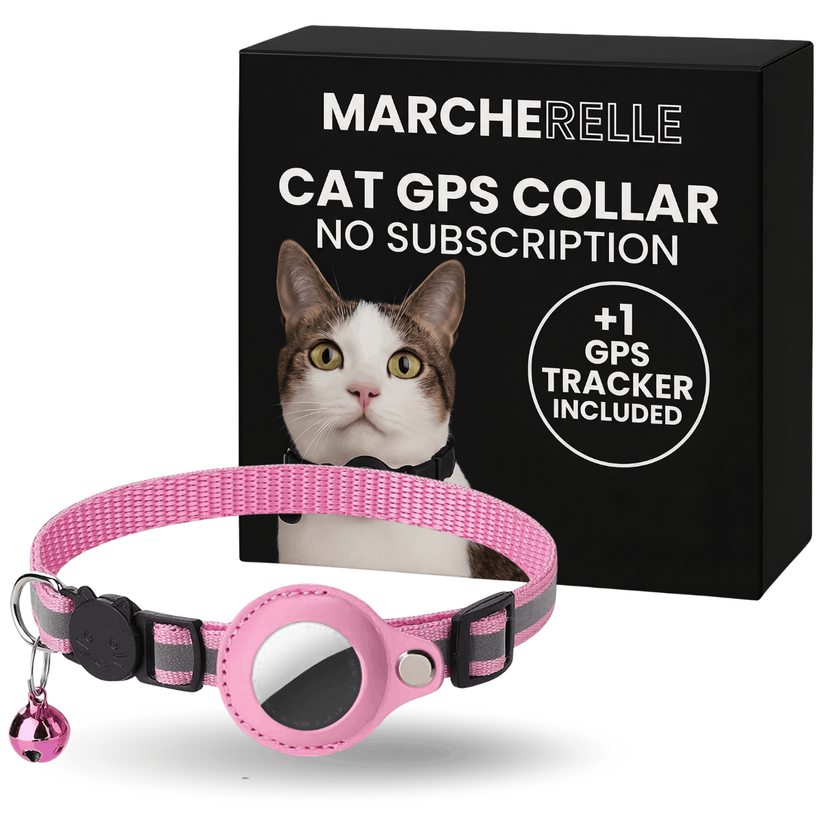 Macherelle™ – GPS-Katzenhalsband ohne Abonnement | Kompatibel mit iOS & Android