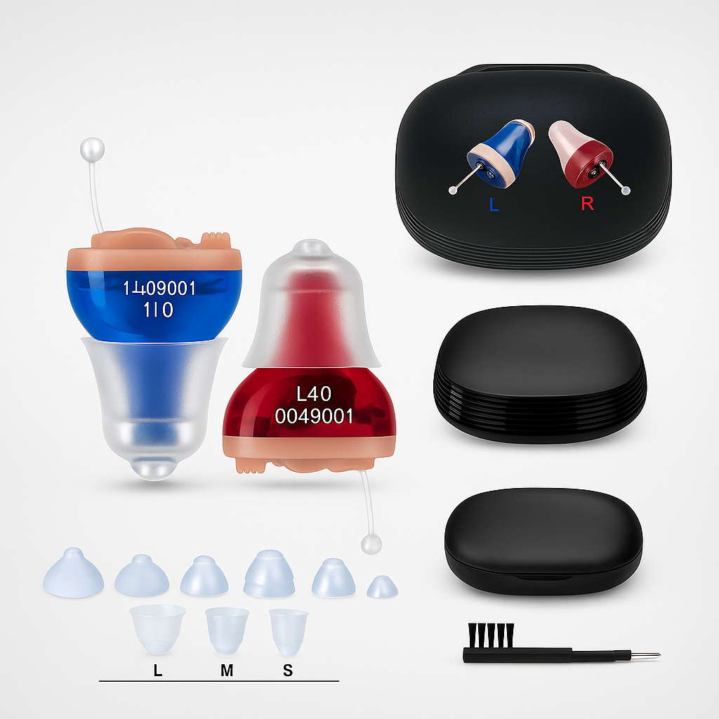 Marcherelle™ – Aides Auditives Rechargeables Numériques avec Son Clair