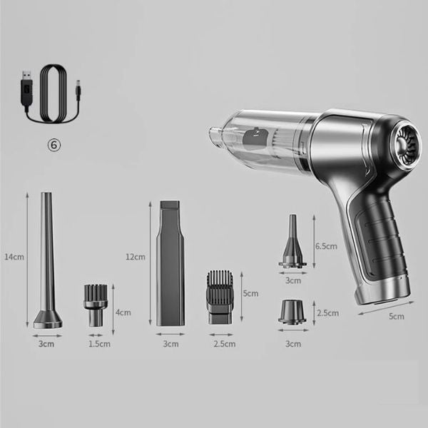 Marcherelle™ – Aspirateur Voiture Sans Fil Puissant 3-en-1