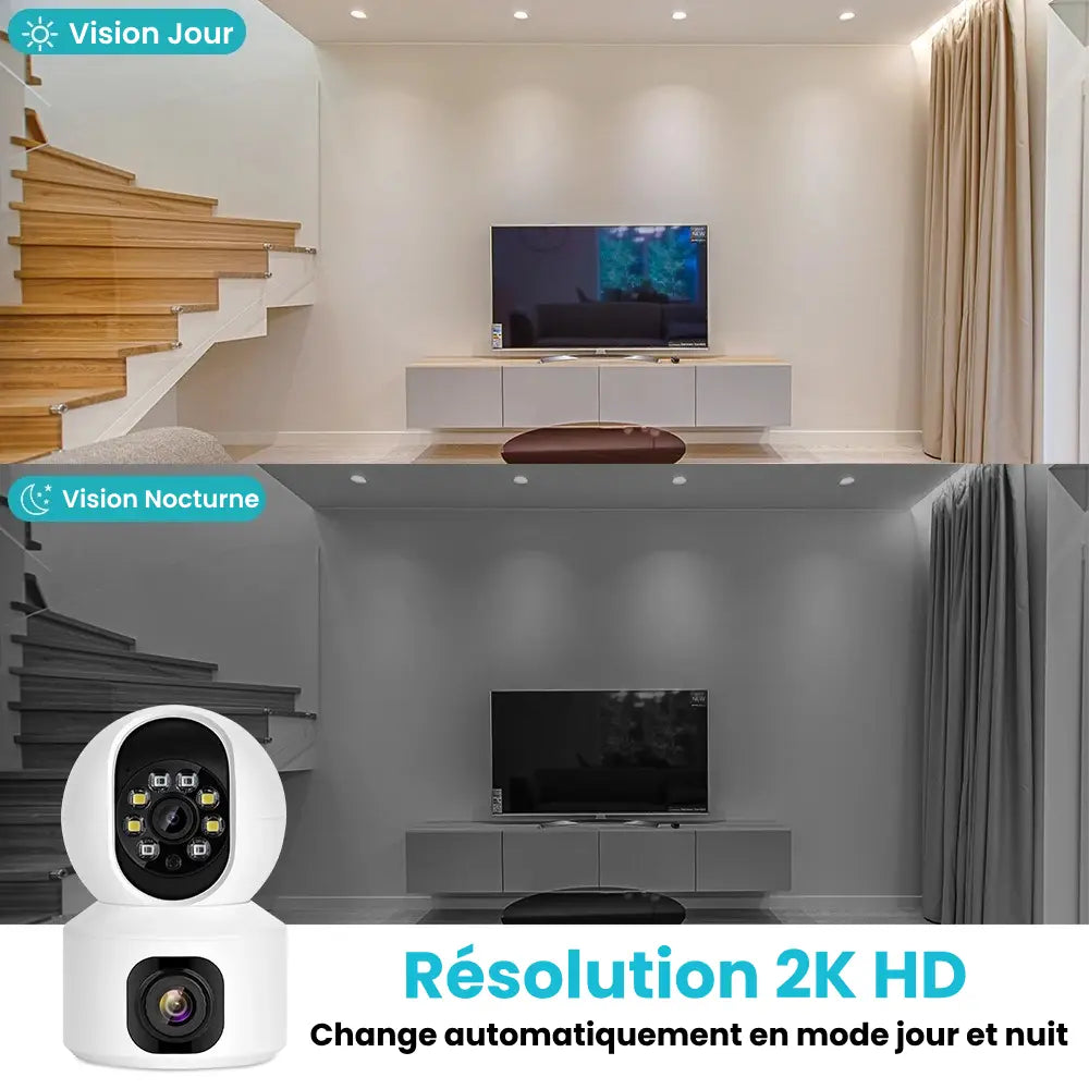 Marcherelle™ – Babyphone Connecté 360° Caméra 2K HD avec Vision Nocturne