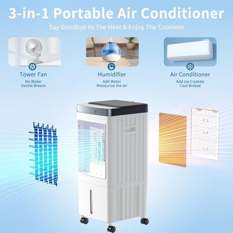 Marcherelle™ – Climatiseur Portable à Oscillation Large pour Maison et Bureau