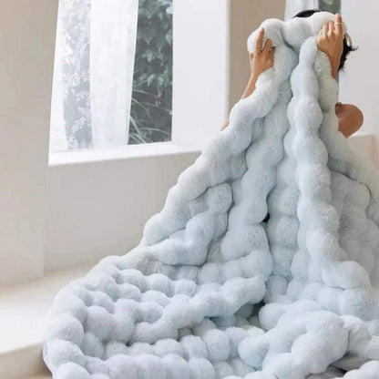 Marcherelle™ – Couverture Lestée en Fausse Fourrure Ultra Douce & Relaxante