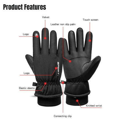 Marcherelle™ – Gants de Ski Imperméables avec Isolation 3M et Technologie Tactile