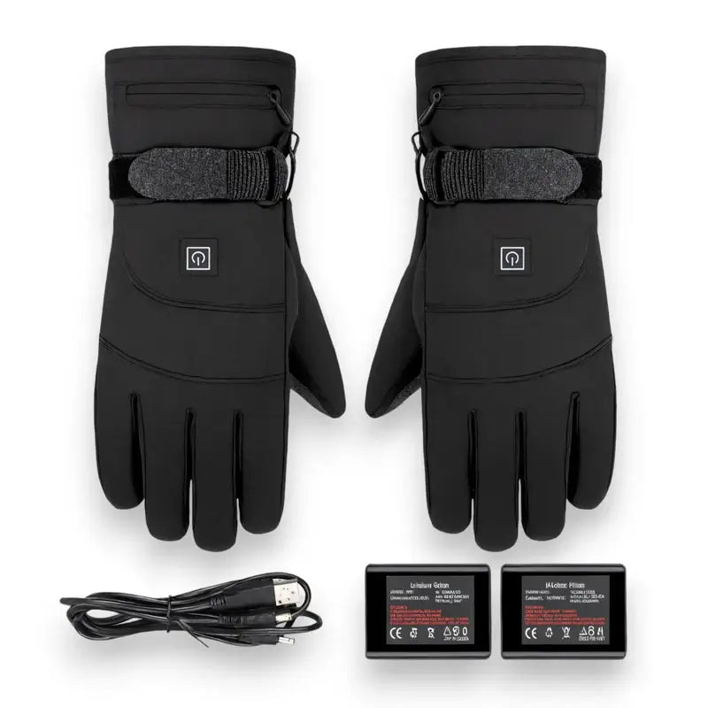 Marcherelle™ – Gants d'hiver Chauffants Électriques pour Moto, Vélo & Ski