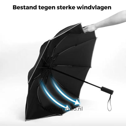Marcherelle™ – Parapluie Automatique Résistant au Vent avec Bord Réfléchissant