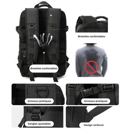 Marcherelle™ – Sac à Dos Unisex Imperméable 40L, Idéal en Voyage