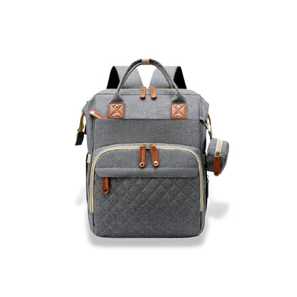 Marcherelle™ – Sac à Langer Sac à Dos 3-en-1 avec Lit Bébé Portable