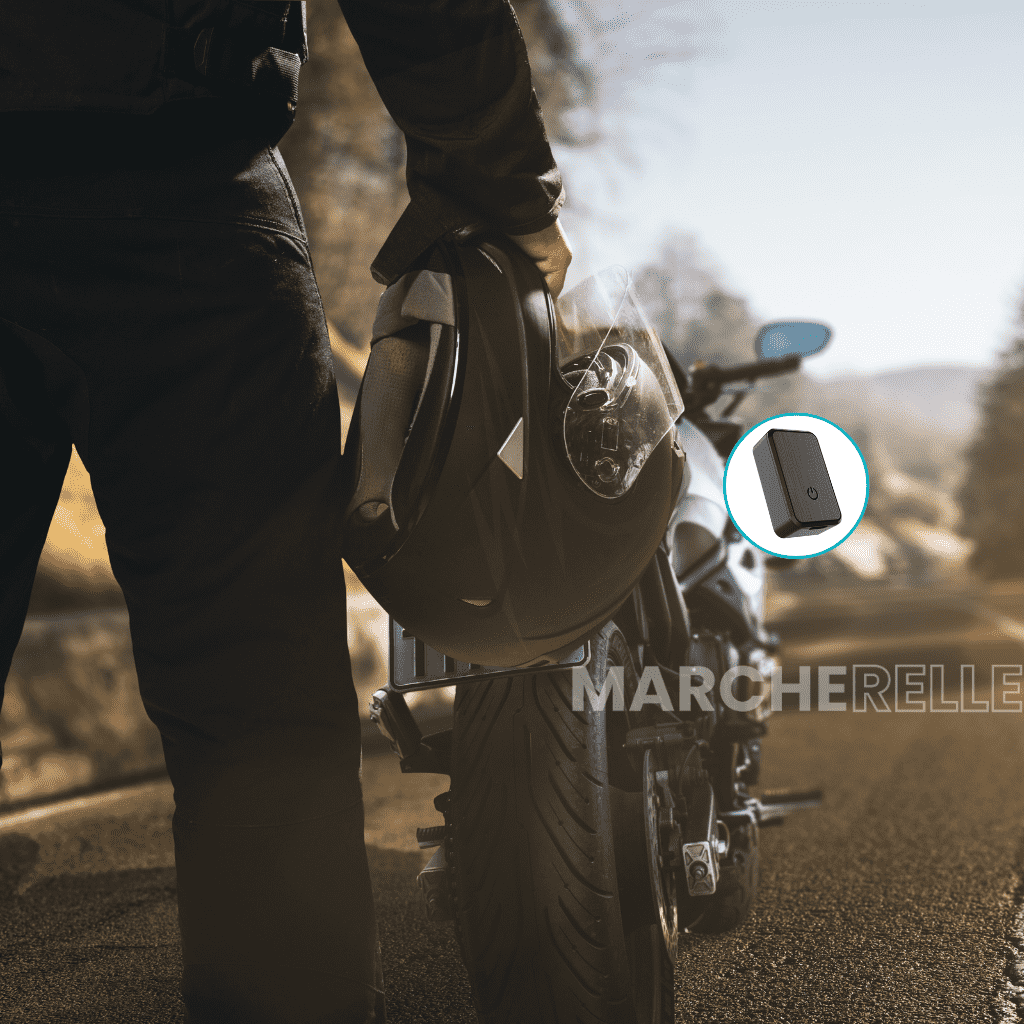 Marcherelle™ – Traceur GPS Moto Sans Abonnement, Assurez la Sécurité de Votre Moto