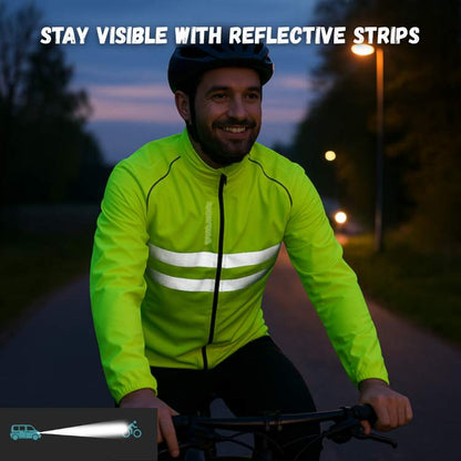 Marcherelle™ – Veste Imperméable avec Protection Coupe-Vent et Détails Réfléchissants