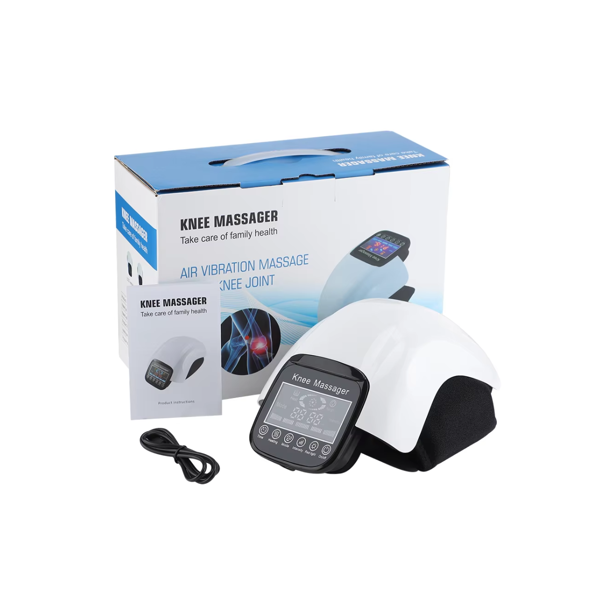 Wärmender Knie-Massager mit Einstellbarer Kompression