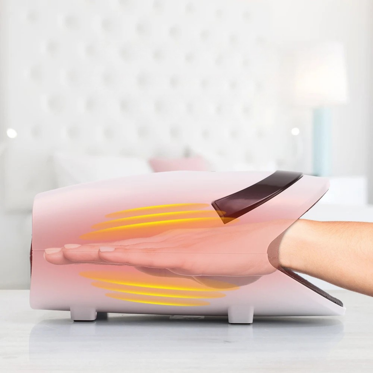 Elektrisches Handmassagegerät mit Wärme und entspannender Massage