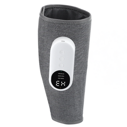 Masseur pour mollets avec affichage numérique et fonction de chauffage intégré.