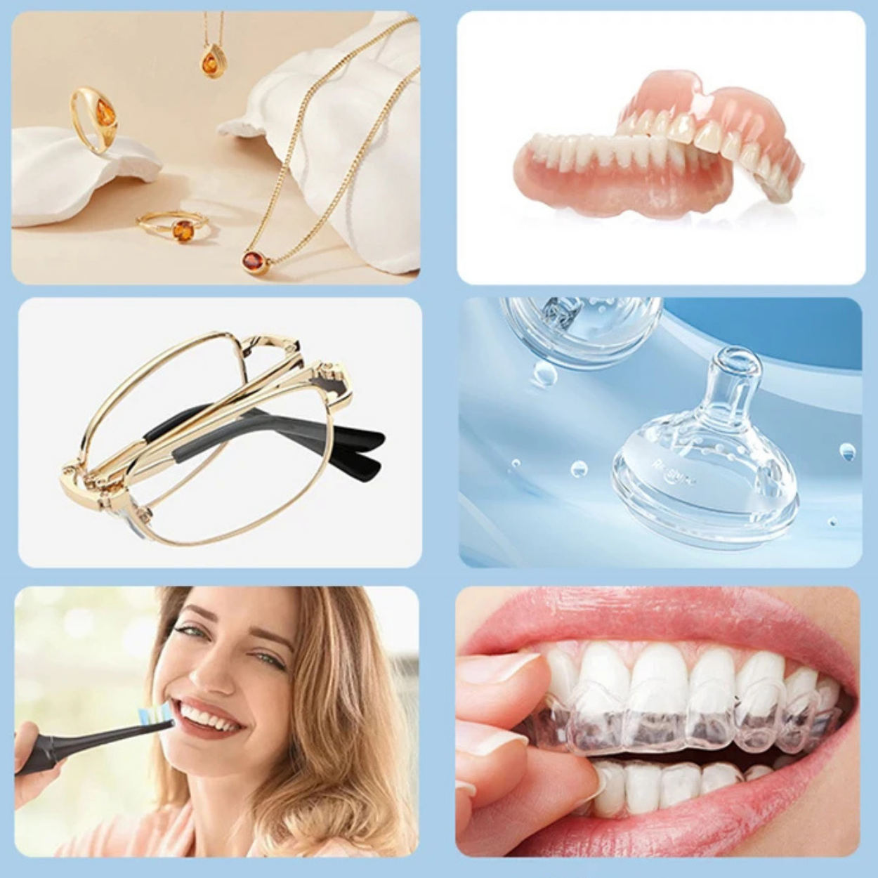 Leistungsstarker Ultraschallreiniger für Schmuck und Brillen