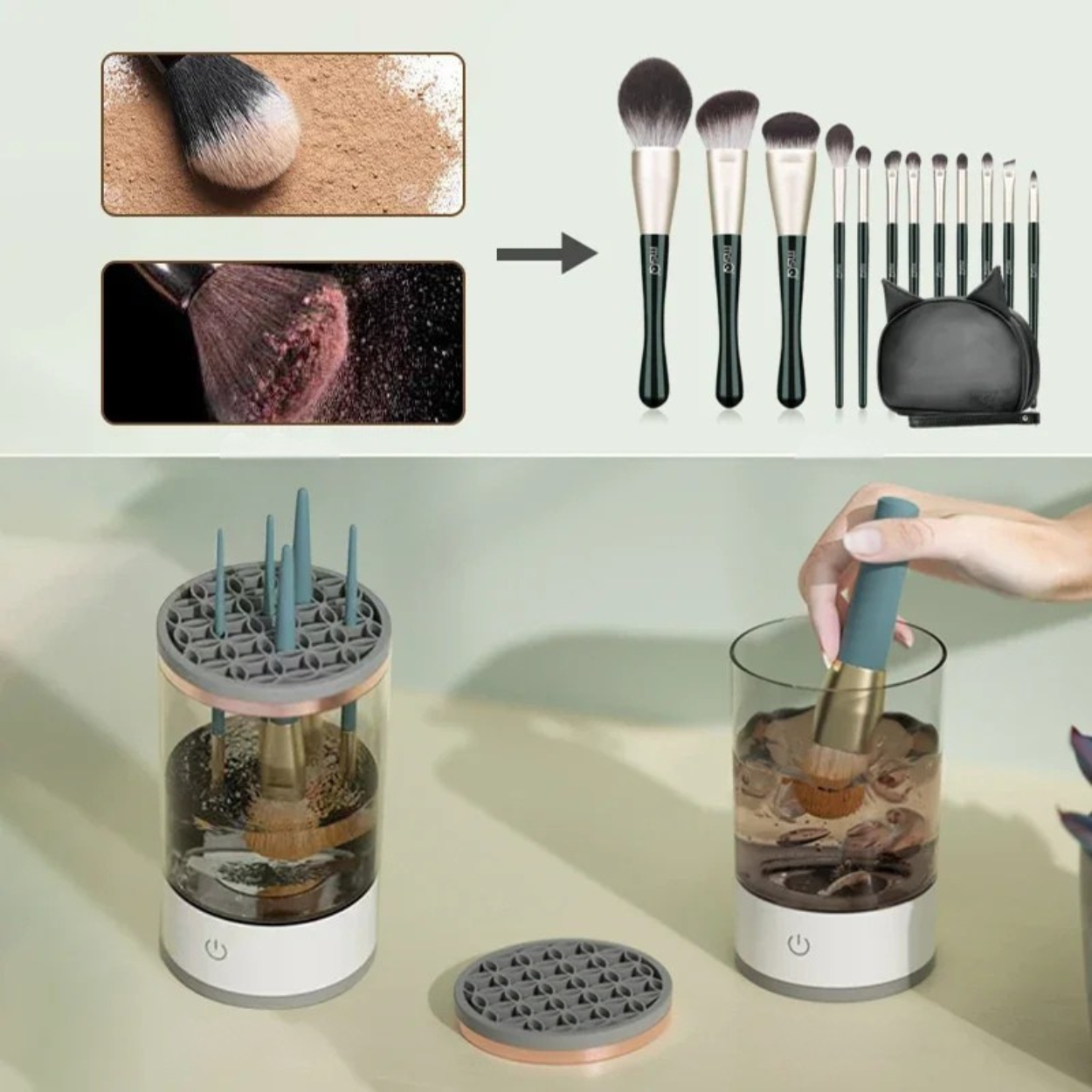 Ultraschall-Reiniger für Make-up-Pinsel