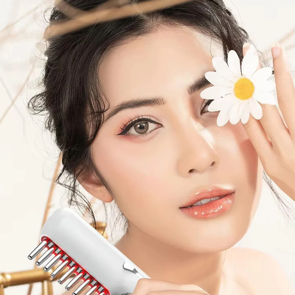 Antistatischer Haar-Kamm mit Ionisator