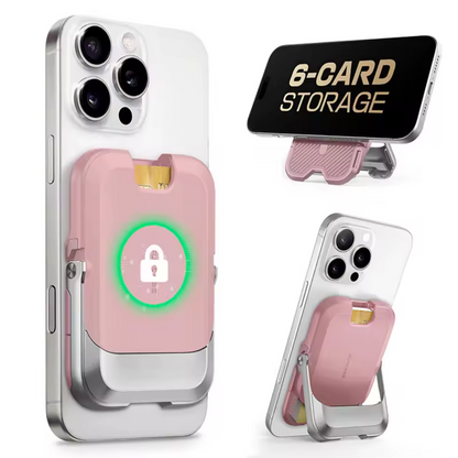 Magnetisches iPhone-Portemonnaie mit 6 Kartenfächern