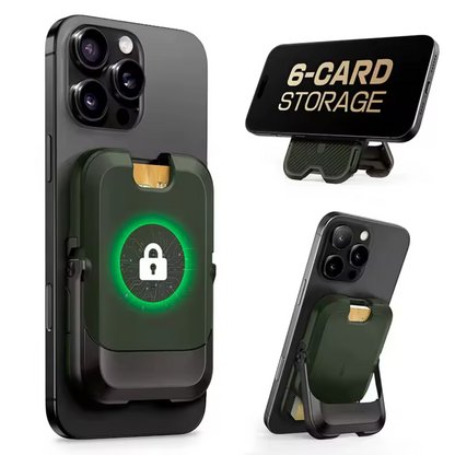 Magnetisches iPhone-Portemonnaie mit 6 Kartenfächern