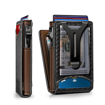 Dünnes Aluminium-Portemonnaie mit RFID-Schutz