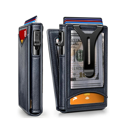 Dünnes Aluminium-Portemonnaie mit RFID-Schutz