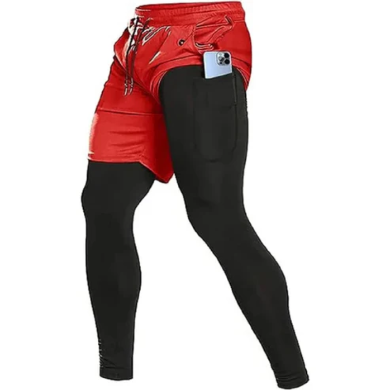 Wasserdichte und bequeme Laufhose mit doppelter Schicht