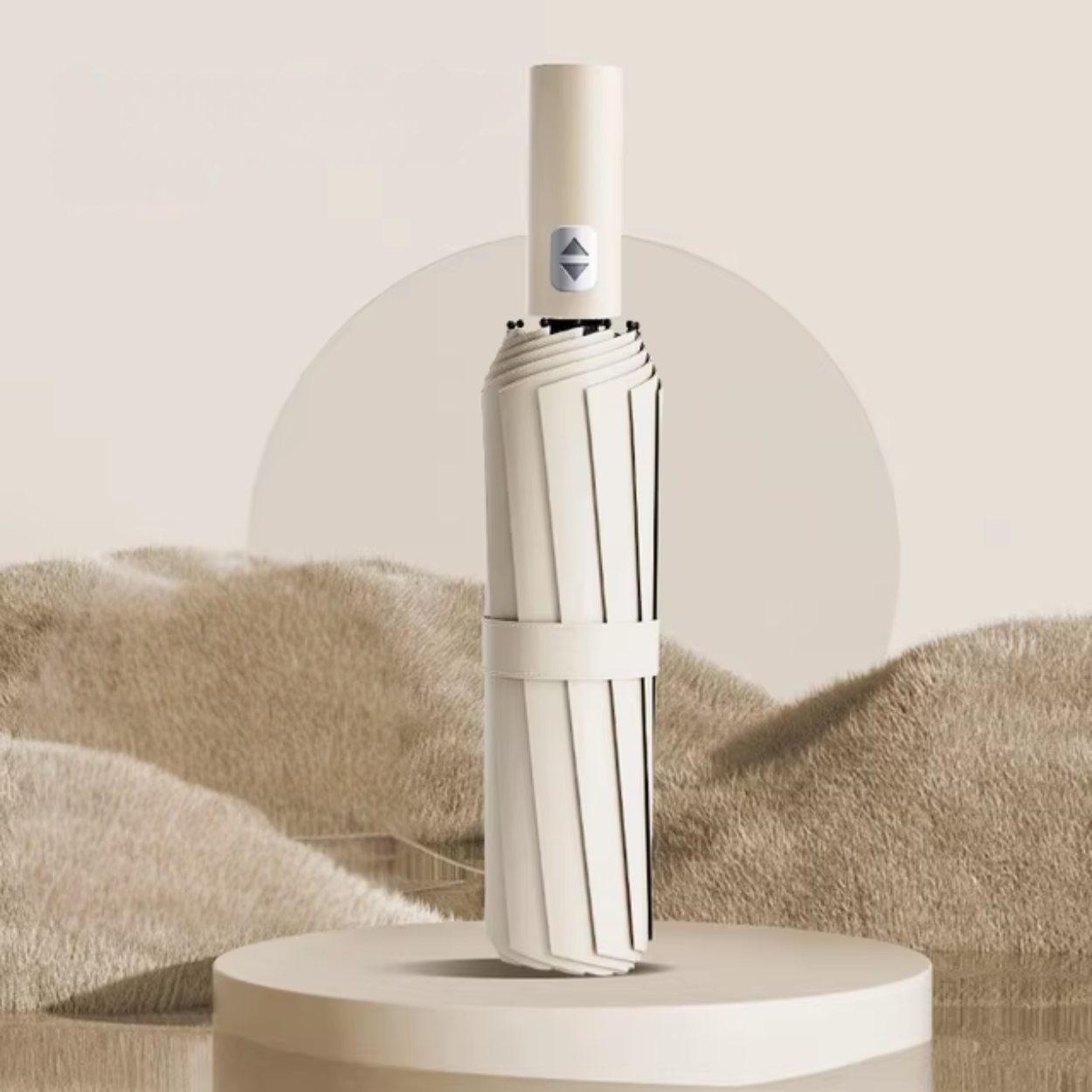 Kompakter, wasserdichter und UV-schützender Regenschirm