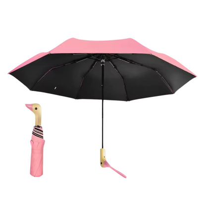 Kompakter, automatischer Windschutz-Regenschirm