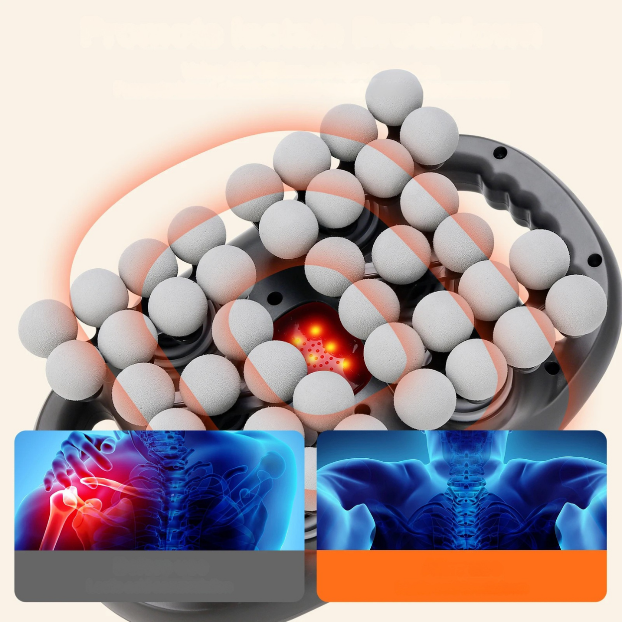 Leistungsstarke professionelle Muskelmassagepistole mit 6 verstellbaren Köpfen