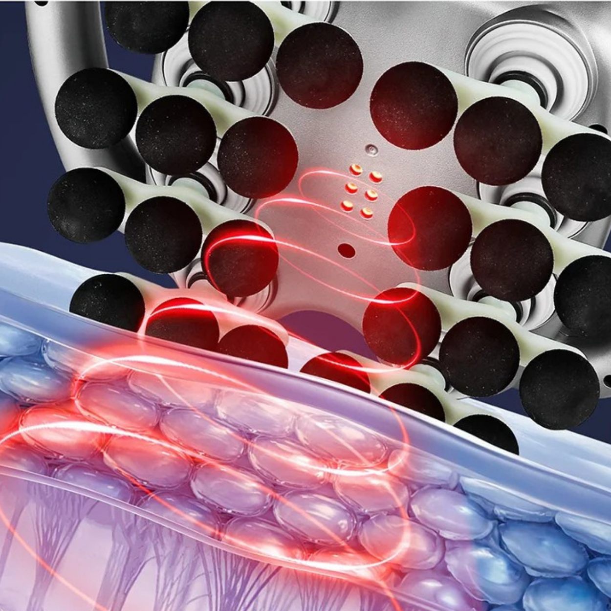 Professionelle Massagepistole mit 24 Rollen