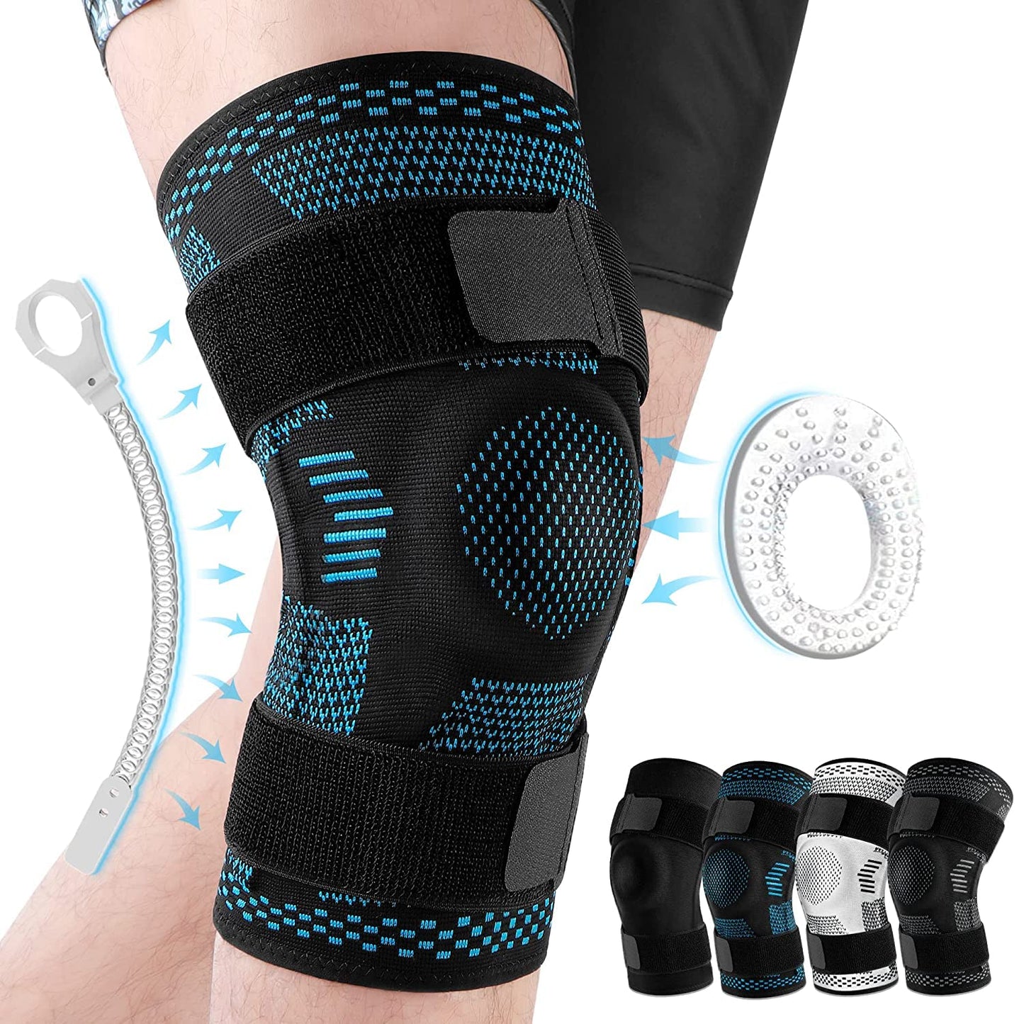 Schützende Sport-Kniebandage