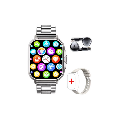 Smartwatch mit integrierten Bluetooth-Kopfhörern