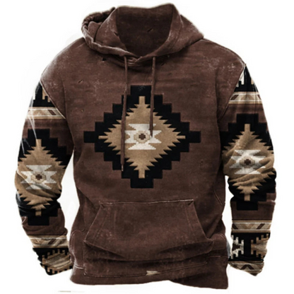 Bunter und bequemer Streetwear-Kapuzenpullover mit Aufdruck