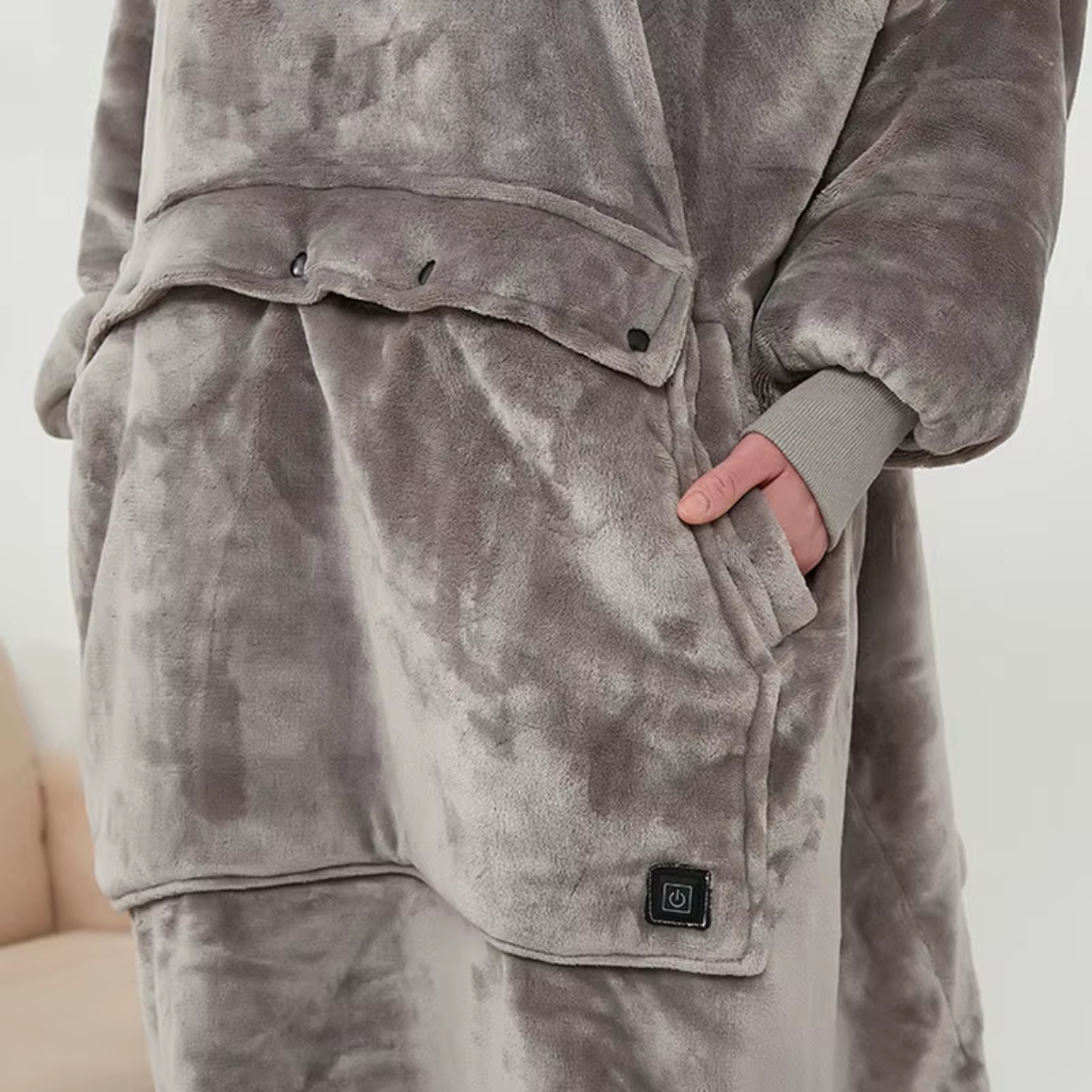 Elektrischer Hoodie mit USB-Heizung