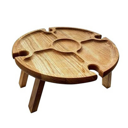 Table d'Apéritif en Bois Plantee Design Élégant - Marcherelle