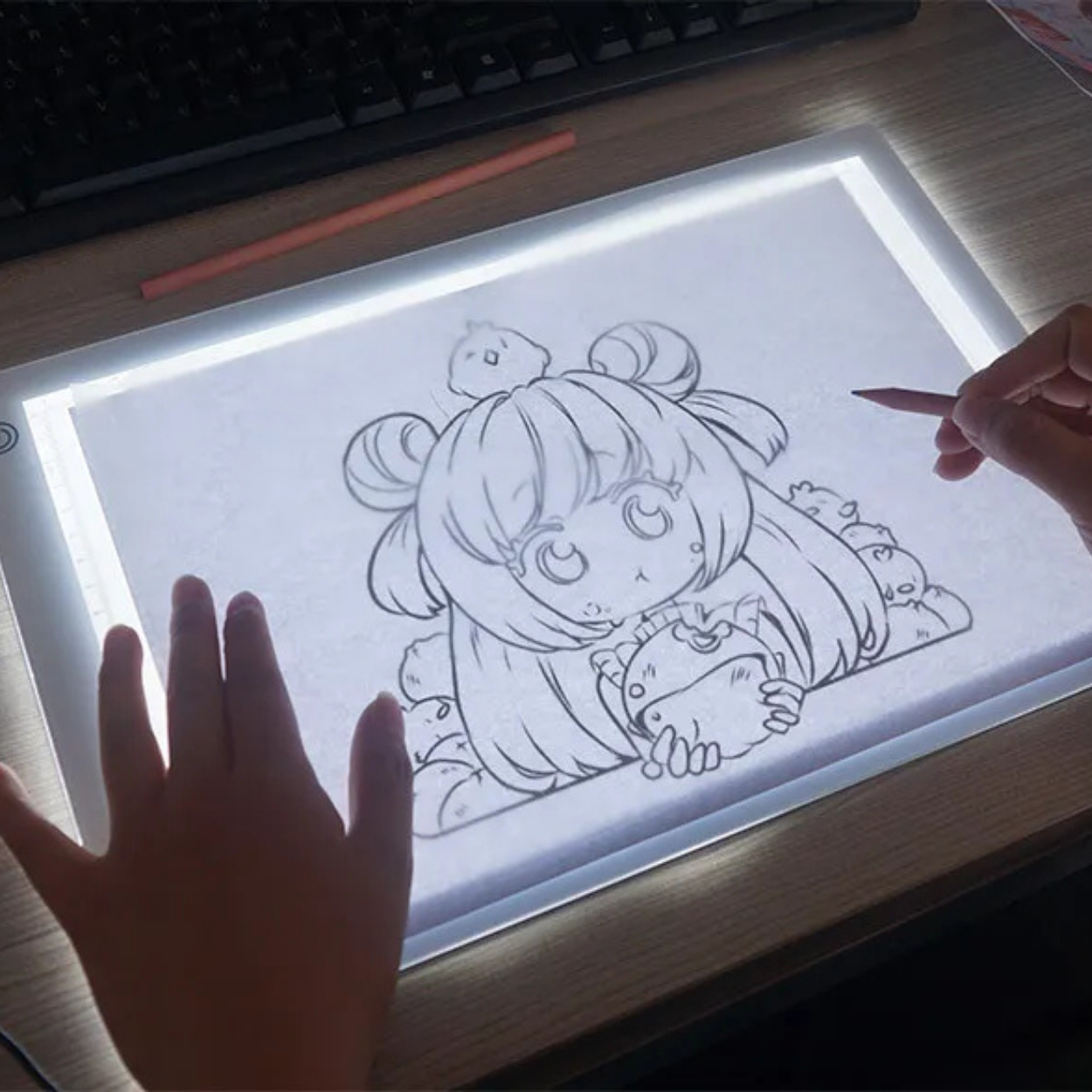 LED-Tablet mit Einstellbarem Leuchtenden Grafikbildschirm zum Zeichnen