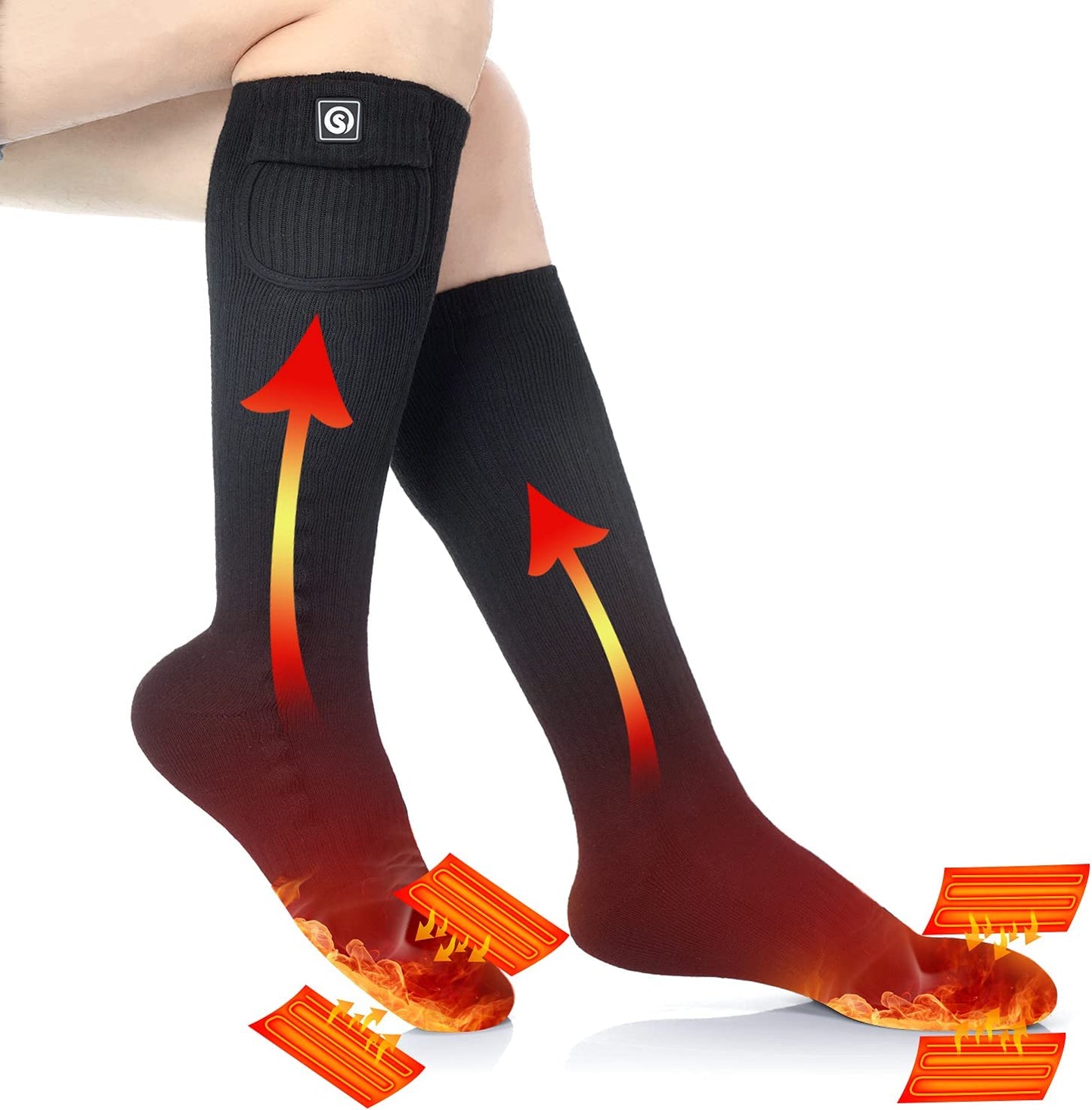 Chaussettes Chauffantes Réchargeables pour Homme et Femme - Foivo