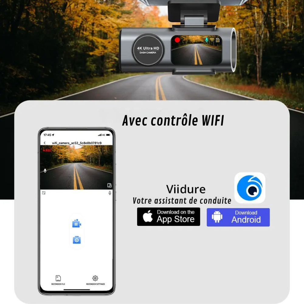 4K Full HD Auto-Kamera mit Daueraufnahme