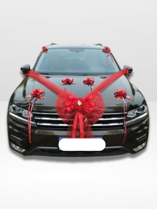 Décoration de Voiture de Mariage Élégante et Romantique - Marcherelle