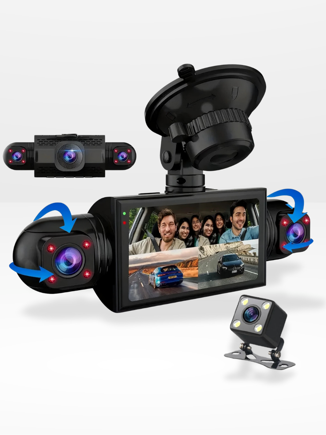 360° Auto-Dashcam mit Videoaufzeichnung