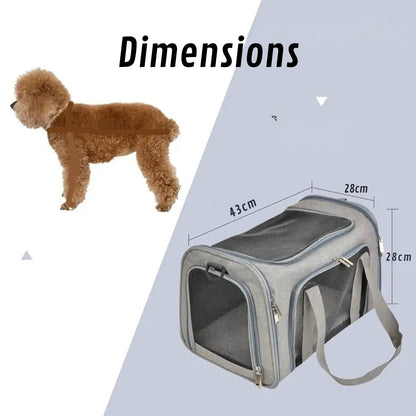 Bequeme und sichere Hundetragetasche fürs Auto