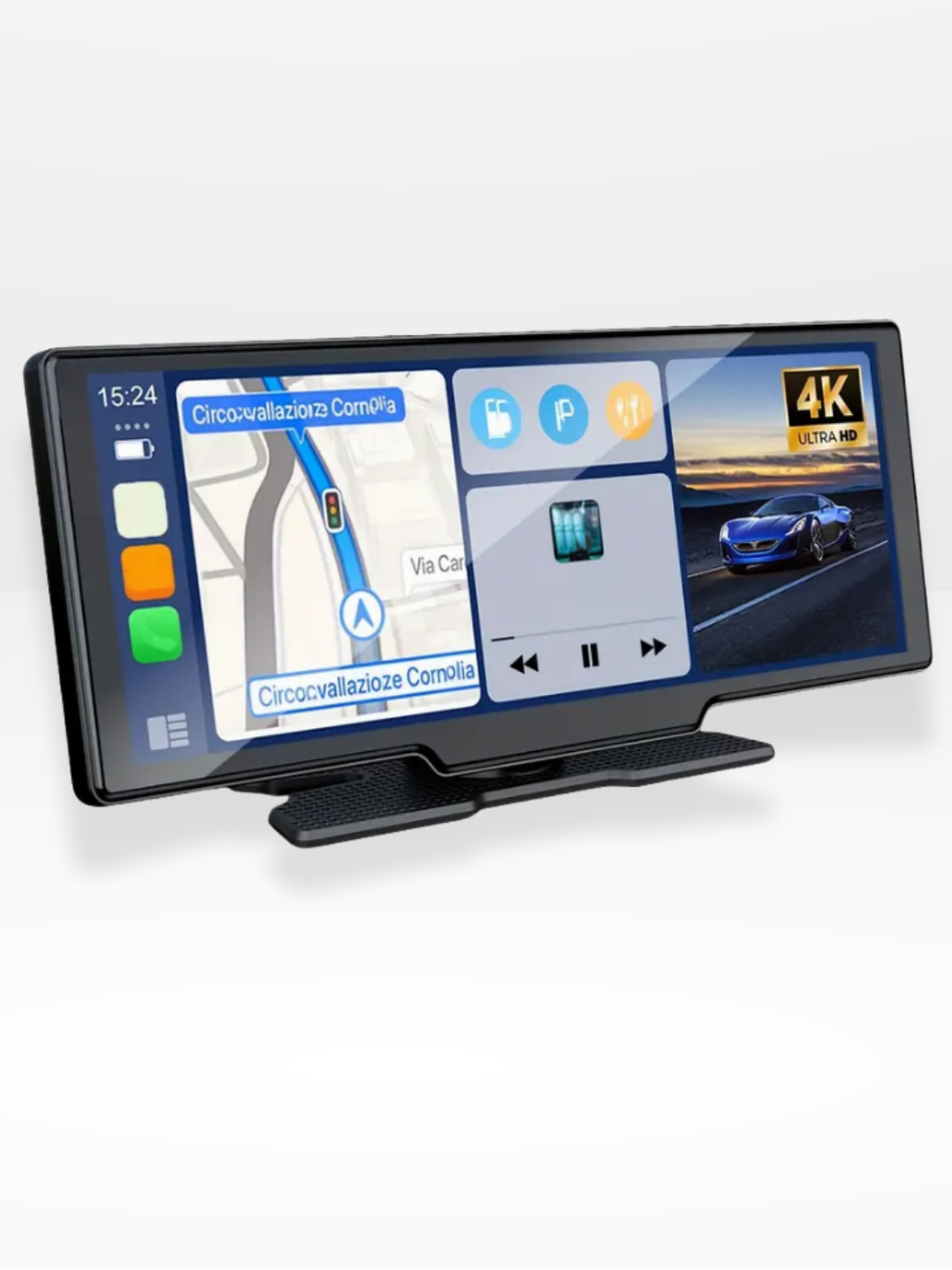 CarPlay-Navigationsbildschirm mit Integrierter Rückfahrkamera
