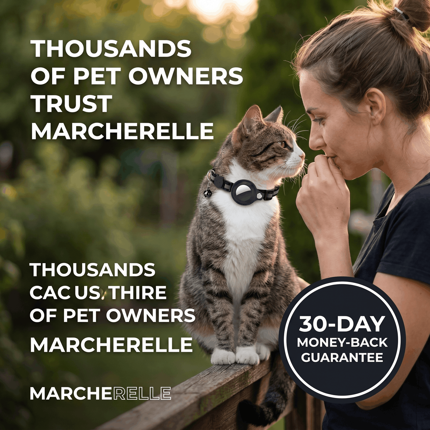 Macherelle™ – GPS-Katzenhalsband ohne Abonnement | Kompatibel mit iOS & Android