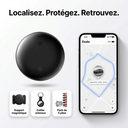 Marcherelle – Traceur GPS Sans Abonnement | Compatible Android & iOS