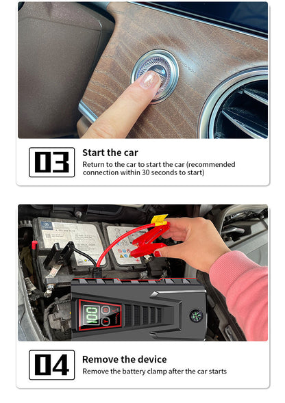 Leistungsstarker und kompakter Auto-Starthilfe-Booster