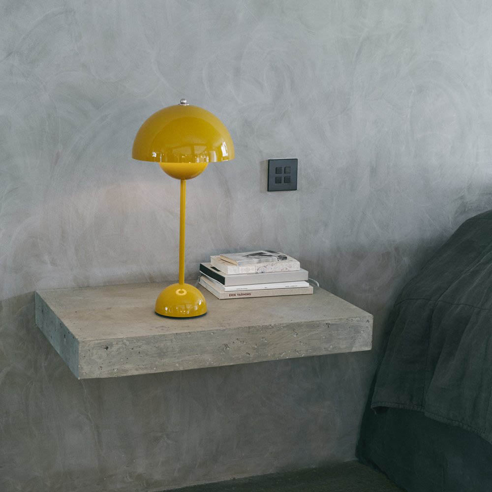 Tragbare LED-Tischlampe Blumentopf