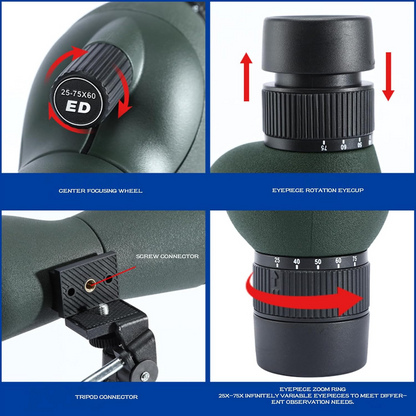 Marcherelle™ – Monokular-Zoom 15–45× für klare Beobachtung