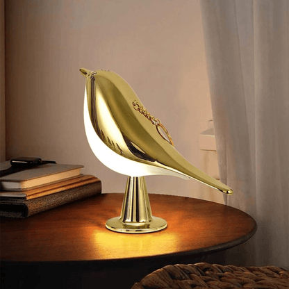 Elegante Tischlampe Vogel Design