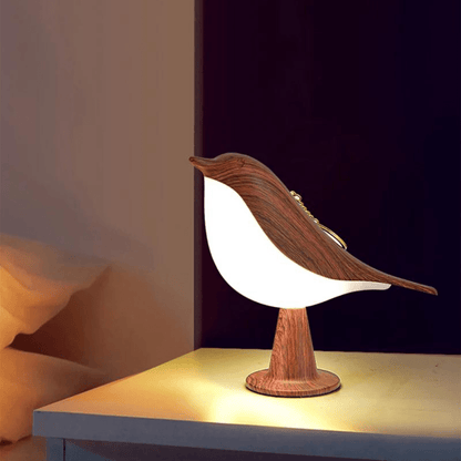 Elegante Tischlampe Vogel Design